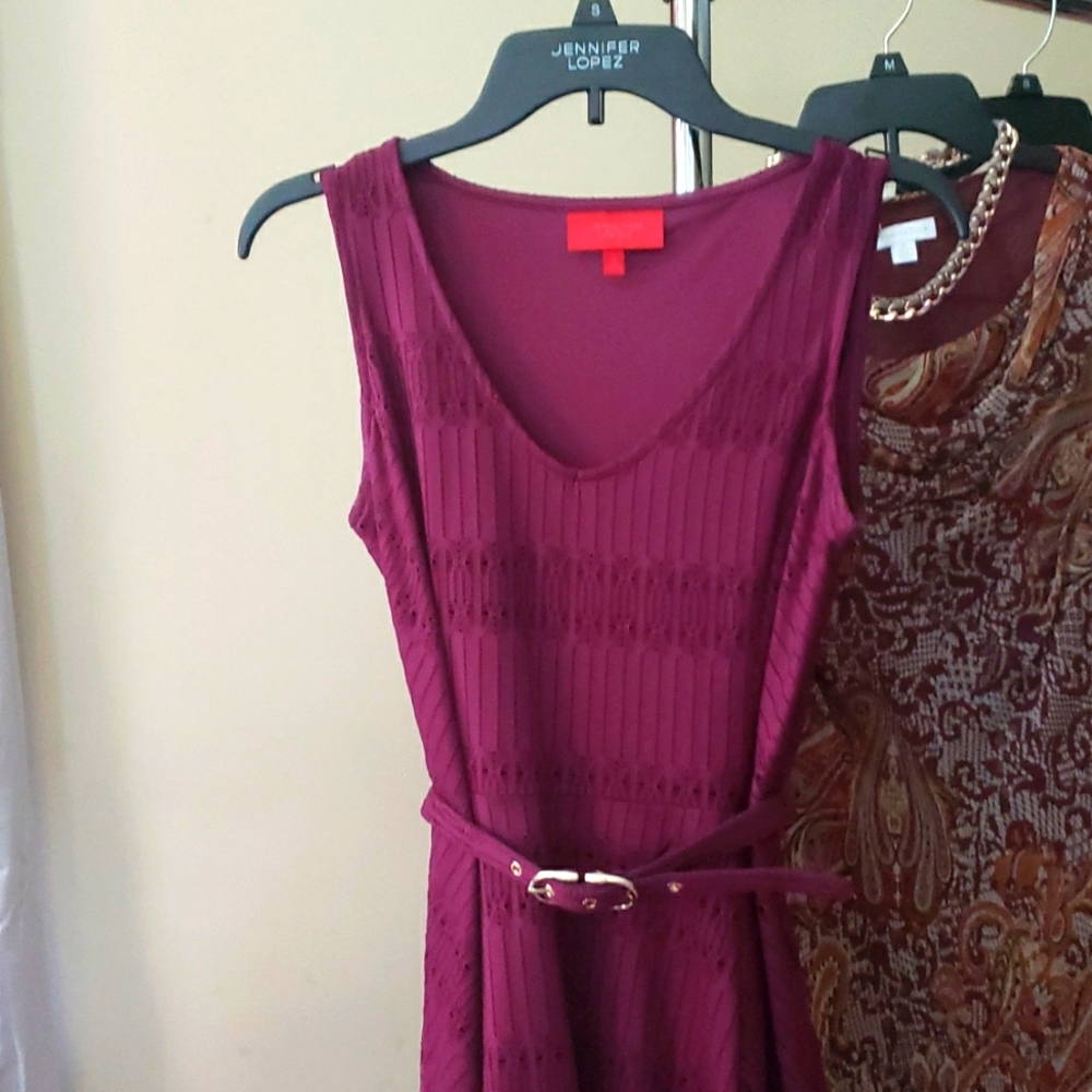 Jennifer Lopez Belted Dress